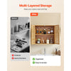 VEVOR Bathroom Wall Cabinet, 2 Doors and Adjustable Shelf with 3 Height Levels, Over the Toilet Storage Medicine Cabinet Wall Mounted, Hanging Organizer with Shelves for Laundry Room Kitchen Restroom