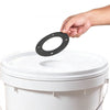 VEVOR Cyclone Dust Separator Kit, 2 inch O.D. Dust Collector Translucent PP, Great for Woodworking and Shop Wet/Dry Vacuums, Fits Various Buckets (Exclude), with Elbow Adapter, Hardware, Sealing Pad