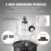 VEVOR Cyclone Dust Separator, 4" Retrofit Cyclone Separator for Dust Collectors, ABS Dust Deputy With 2" Hole O.D. Connector & Hose for Wet/Dry Shop Vacuums, Fits 5-10 Gallon Tank (Tank Exclude)