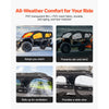 VEVOR Cab Enclosure Upper Doors, Compatible with Can-Am Maverick X3 MAX 4-Seater 2017-2024, Soft Upper Doors, Windproof Upgraded Zipper UTV Soft Side Window Kit, Work with Roof and Partial Windshields