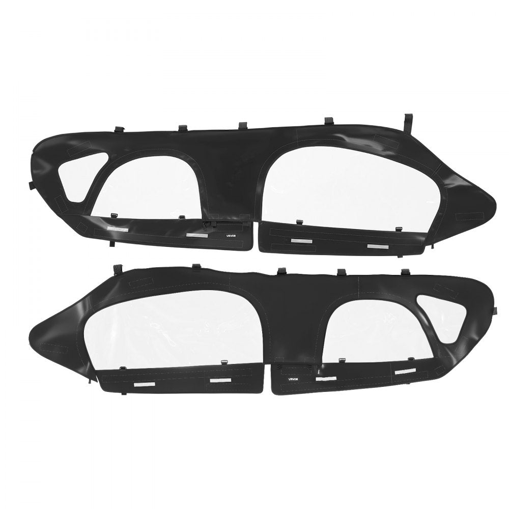 VEVOR Cab Enclosure Upper Doors, Compatible with Can-Am Maverick X3 MAX 4-Seater 2017-2024, Soft Upper Doors, Windproof Upgraded Zipper UTV Soft Side Window Kit, Work with Roof and Partial Windshields