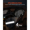 VEVOR Cab Enclosure Upper Doors, Compatible with Can-Am Maverick X3 2-Seater 2017-2025, Soft Upper Doors, Windproof Upgraded Zipper UTV Soft Side Window Kit, Work with Side Mirrors and Windshields