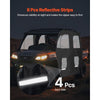 VEVOR Cab Enclosure Upper Doors, Compatible with CFMOTO Uforce 1000 XL 2022-2024, Soft Upper Doors, Windproof Waterproof Upgraded Zipper UTV Soft Side Window Kit, Fit with Side Mirrors and Windshields