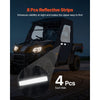 VEVOR Cab Enclosure Upper Doors, Compatible with Hisun 500 700/Axis 500 700, Soft Upper Doors, Windproof & Waterproof Upgraded Zipper UTV Soft Side Window Kit, Work with Side Mirrors and Windshields