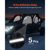 VEVOR Cab Enclosure Upper Doors, Compatible with Polaris RZR PRO 2020-2024/Polaris RZR Turbo2022-2024, Soft Upper Doors, Upgraded Zipper UTV Soft Side Window Kit, Fit with Side Mirrors and Windshields