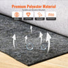 VEVOR Rug Pad Without Slip Resistance, Protective Cushioning Carpet Pad 9' x 12', 1/2"Thick, 100% Pure Polyester Felt, 10-11㎡ Premium Comfort Underfoot Carpet Padding Rug Cushion for All Floor, Gray