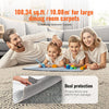 VEVOR Rug Pad Without Slip Resistance, Protective Cushioning Carpet Pad 9' x 12', 1/2"Thick, 100% Pure Polyester Felt, 10-11㎡ Premium Comfort Underfoot Carpet Padding Rug Cushion for All Floor, Gray