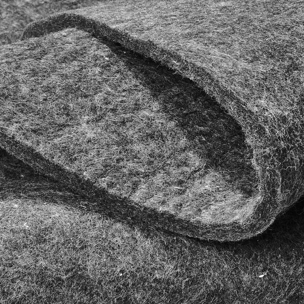 VEVOR Rug Pad Without Slip Resistance, Protective Cushioning Carpet Pad 9' x 12', 1/2"Thick, 100% Pure Polyester Felt, 10-11㎡ Premium Comfort Underfoot Carpet Padding Rug Cushion for All Floor, Gray
