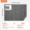 VEVOR Rug Pad Without Slip Resistance, Protective Cushioning Carpet Pad, 8' x 10', 1/2"Thick, 100% Pure Polyester Felt, 7-8㎡ Premium Comfort Underfoot Carpet Padding Rug Cushion for All Floors, Gray