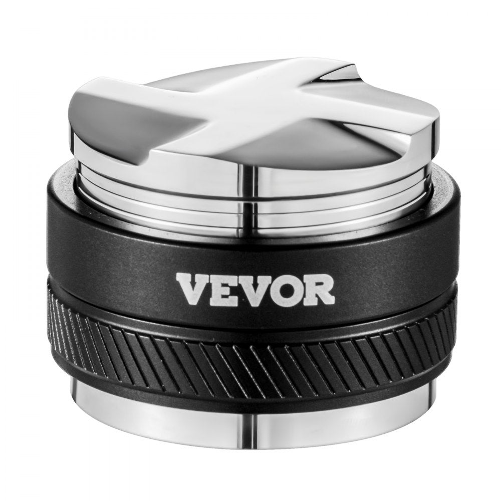 VEVOR Coffee Distributor 58mm, 2-in-1 Adjustable Espresso Distributor with Fan-Shaped Base, Coffee Distributor 304 Stainless Steel with Easy-to-Disassemble Design