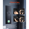 VEVOR Wall Safe, 4-Tier Hidden Wall Mounted Gun Safe with Password & Key, Q235 Cold-Rolled Steel In-Wall Box with LED Lighting, 3 Adjustable Shelves & Key Holders for Money, Jewelry, Passport, Black