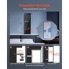 VEVOR Wall Safe, 4-Tier Hidden Wall Mounted Gun Safe with Password & Key, Q235 Cold-Rolled Steel In-Wall Box with LED Lighting, 3 Adjustable Shelves & Key Holders for Money, Jewelry, Passport, Black