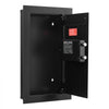 VEVOR Wall Safe, 3-Tier Hidden Wall Mounted Safe with Password & Key, Q235 Cold-Rolled Steel In-Wall Box with LED Lighting, 2 Adjustable Shelves & 5 Key Holders for Money, Jewelry, Passport, Black