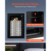 VEVOR Wall Safe, 3-Tier Hidden Wall Safe with Fingerprint, Password, Key & Turning Knob, Q235 Cold-Rolled Steel In-Wall Box with Adjustable Shelves & Key Holders for Money, Jewelry, Passport, Document