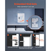VEVOR 0.83 sq.ft Wall Safe, 3-Tier Hidden Wall Safe with Password, Key & Turning Knob, Q235 Cold-Rolled Steel In-Wall Box with Adjustable Shelves & Mounting Holes for Money, Jewelry, Passport, White