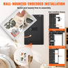 VEVOR 25.59" Tall Wall Safe, 3-Tier Hidden Wall Safe with Keypad, 3 Removable Shelves & 6 Key Holders, Q235 Cold-Rolled Steel In Wall Safe with LED Light & Vibration Alarm for Money, Jewelry, Passport