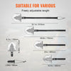 VEVOR Survival Shovel, 11 in 1 Camping Shovel Folding Multitool, Military Grade Portable Compact Tactical Shovel, Multifunction for Off-Roading, Camping, Hiking, Outdoor, Survivalist and Emergency