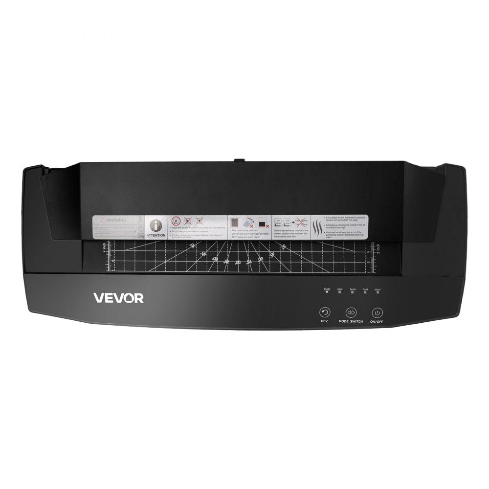 VEVOR Laminator Machine, Cold and Hot Lamination for Max A3 Paper Size, 1 min Quick Warm Portable Laminator, 3-10 mil Thickness, Ideal for Home, Office, Business, or School Supplies, Black
