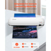 VEVOR Laminator Machine, Thermal Laminator for Max A4 Paper Size, 3-4 min Quick Warm Portable Laminator, 3-5 mil Thickness, Ideal for Home, Office, Business, or School Supplies, White + Grey