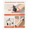 VEVOR Standing Desk, Adjustable Height Mobile Stand Up Desk with Lockable Casters, 32 x 16 in Small Computer Sit Stand Rolling Workstation with Hook, 55.1 lbs Desktop Capacity, for Home Office, White