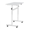 VEVOR Standing Desk, Adjustable Height Mobile Stand Up Desk with Lockable Casters, 32 x 16 in Small Computer Sit Stand Rolling Workstation with Hook, 55.1 lbs Desktop Capacity, for Home Office, White