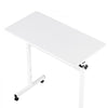 VEVOR Standing Desk, Adjustable Height Mobile Stand Up Desk with Lockable Casters, 32 x 16 in Small Computer Sit Stand Rolling Workstation with Hook, 55.1 lbs Desktop Capacity, for Home Office, White