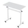 VEVOR Standing Desk, Adjustable Height Mobile Stand Up Desk with Lockable Casters, 32 x 16 in Small Computer Sit Stand Rolling Workstation with Hook, 55.1 lbs Desktop Capacity, for Home Office, White