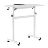 VEVOR Standing Desk, Adjustable Height Mobile Stand Up Desk 360° Tilting Desktop, 32 x 16 in Small Computer Sit Stand Rolling Workstation w/ Hook, Lockable Casters, 55.1 lbs Capacity for Home Office
