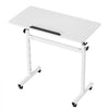 VEVOR Standing Desk, Adjustable Height Mobile Stand Up Desk 360° Tilting Desktop, 32 x 16 in Small Computer Sit Stand Rolling Workstation w/ Hook, Lockable Casters, 55.1 lbs Capacity for Home Office