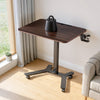 VEVOR Standing Desk, Adjustable Height Mobile Stand Up Desk w/ Casters, 28.2 x 20.5 in Small Computer Sit Stand Rolling Workstation w/ Hook, 33 lbs Capacity, Foot Pedal Pneumatic Lift for Home Office