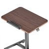 VEVOR Standing Desk, Adjustable Height Mobile Stand Up Desk with Tilting Desktop, 25.6 x 19 in Small Computer Sit Stand Rolling Workstation with 4 Casters, 33 lbs Capacity, Ideal for Home Office