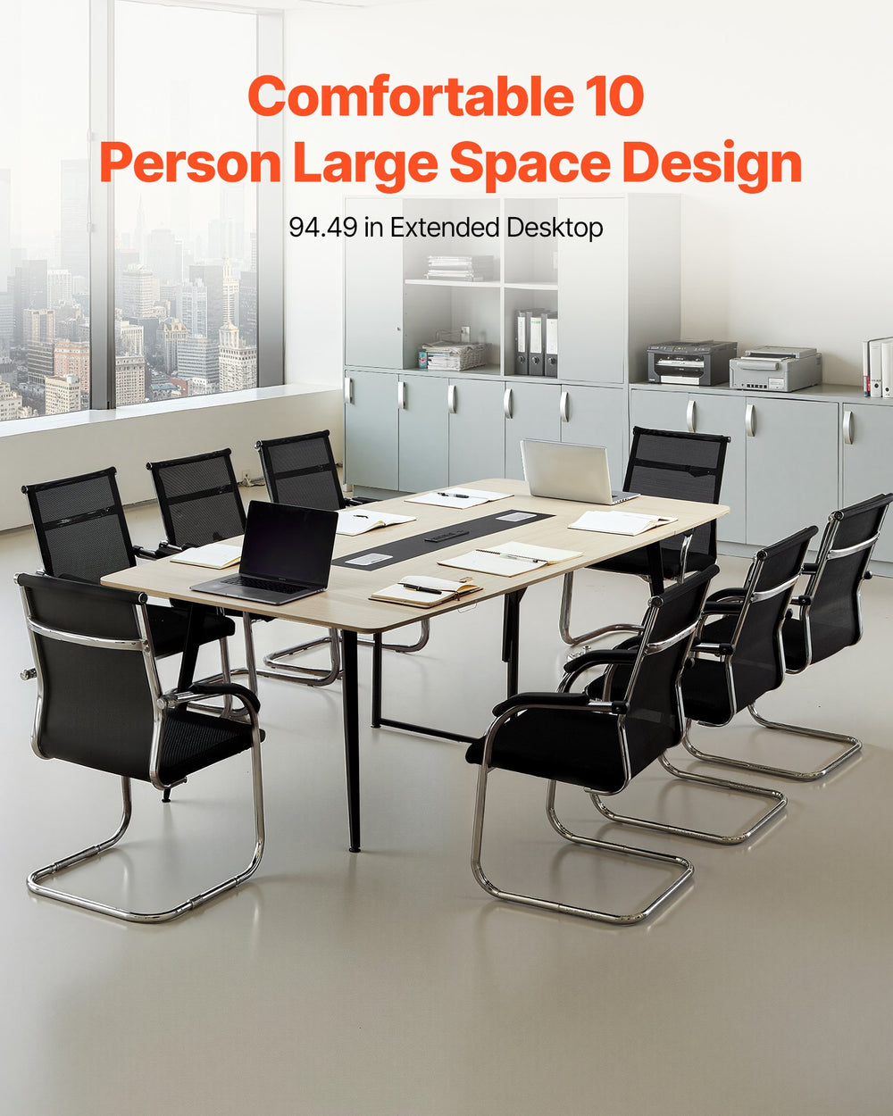 VEVOR conference table in meeting room setup (lifestyle)