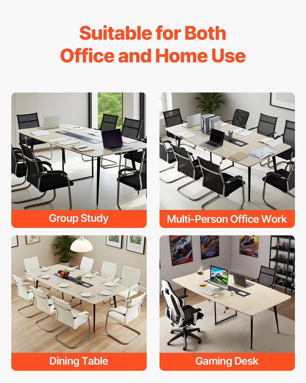 VEVOR conference table suitable for office and home use (applications)