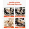 VEVOR Conference Table, 6 ft Office Meeting Table for 6-8 Person, Modern Rectangle Seminar Desk with Metal Legs, Meeting Desk Ideal for Office, Boardroom, Conference Room, Easy Assembly, Brown
