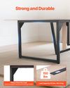 VEVOR conference table strong and durable reinforced metal legs and 150 lb load capacity