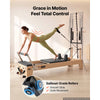 VEVOR Pilates Reformer with Tower 94" Pilates Machine 400 lbs Maple Wood, for Home Use and Gym Workout, with Jump Board, Music Wire Springs, and Sitting Box, Suitable for Advanced and Beginners Users