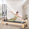 VEVOR Pilates Reformer with Tower 94" Pilates Machine 400 lbs Maple Wood, for Home Use and Gym Workout, with Jump Board, Music Wire Springs, and Sitting Box, Suitable for Advanced and Beginners Users