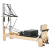 VEVOR Pilates Reformer with Tower 94" Pilates Machine 400 lbs Maple Wood, for Home Use and Gym Workout, with Jump Board, Music Wire Springs, and Sitting Box, Suitable for Advanced and Beginners Users