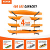 VEVOR Wall Kayak Storage Rack, 4-Capacity Wall Mounted Kayak Holders for Kayak Canoe Paddle Board, Kayak Storage Hooks with Adjustable Padded Arms, 400 LBS Load Kayak Hanger for Indoor Outdoor Garage