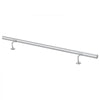 VEVOR Wall-Mounted Stair Handrail, 3.9 ft 250 lbs Load Metal Railing Silver, for Indoor Steps, Loft, Porch & Hallways, Heavy-Duty Industrial Stainless Steel Hand Rail, Round Tube, Mounting Hardware