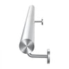VEVOR Wall-Mounted Stair Handrail, 3.9 ft 250 lbs Load Metal Railing Silver, for Indoor Steps, Loft, Porch & Hallways, Heavy-Duty Industrial Stainless Steel Hand Rail, Round Tube, Mounting Hardware