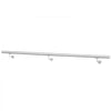 VEVOR Wall-Mounted Stair Handrail, 6.5 ft 250 lbs Load Metal Railing Silver, for Indoor Steps, Loft, Porch & Hallways, Heavy-Duty Industrial Stainless Steel Hand Rail, Round Tube, Mounting Hardware