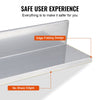 VEVOR 8.6" x 24" -2 Pack Stainless Steel Shelf, Wall Mounted Floating Shelving with Backsplash, 44 lbs Load Capacity Commercial Shelves, Heavy Duty Storage Rack for Restaurant, Kitchen, Bar, Home, and Hotel