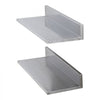 VEVOR 8.6" x 24" -2 Pack Stainless Steel Shelf, Wall Mounted Floating Shelving with Backsplash, 44 lbs Load Capacity Commercial Shelves, Heavy Duty Storage Rack for Restaurant, Kitchen, Bar, Home, and Hotel