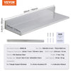 VEVOR 8.6" x 30" -2 Pack Stainless Steel Shelf, Wall Mounted Floating Shelving with Backsplash, 44 lbs Load Capacity Commercial Shelves, Heavy Duty Storage Rack for Restaurant, Kitchen, Bar, Home, and Hotel