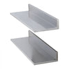 VEVOR 8.6" x 30" -2 Pack Stainless Steel Shelf, Wall Mounted Floating Shelving with Backsplash, 44 lbs Load Capacity Commercial Shelves, Heavy Duty Storage Rack for Restaurant, Kitchen, Bar, Home, and Hotel