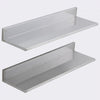 VEVOR 8.6" x 30" -2 Pack Stainless Steel Shelf, Wall Mounted Floating Shelving with Backsplash, 44 lbs Load Capacity Commercial Shelves, Heavy Duty Storage Rack for Restaurant, Kitchen, Bar, Home, and Hotel