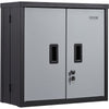 VEVOR Foldable Wall Cabinet, Metal Garage Locker Mounted 26" Small Tool Chest 240 LBS Loading Capacity Adjustable Shelf Magnetic Door File for Warehouse Office Home Black