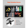 VEVOR Metal Wall Cabinet, 27.56W x 12.01D x 19.69H Inch, Floating Garage Tool Cabinet with Up-Flip Door and Shelf, 240 lbs Load Capacity, Fit for Garage, Basement, Kitchen, Warehouse Assembly Required