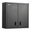 VEVOR Metal Wall Cabinet, 30W x 12.2D x 30H Inch, Steel Floating Hanging Storage Cabinet with Locking Doors and Adjustable Shelf for Garage, Basement, Kitchen, Warehouse Assembly Required, Black